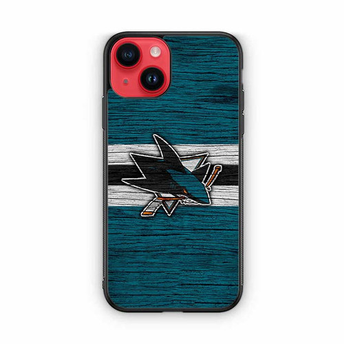 San Jose Sharks Wooden Pattern iPhone 14 Case