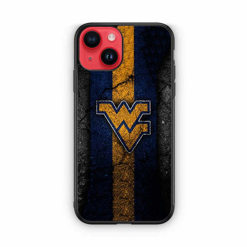 West Virginia Mountaineers Asphalt Texture iPhone 14 Case