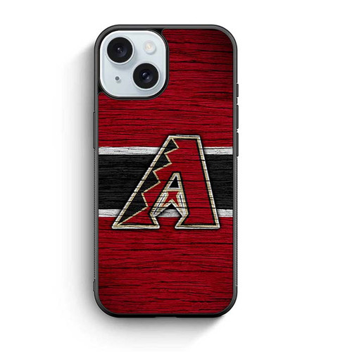 Arizona Diamondbacks Wooden Pattern iPhone 15 Case