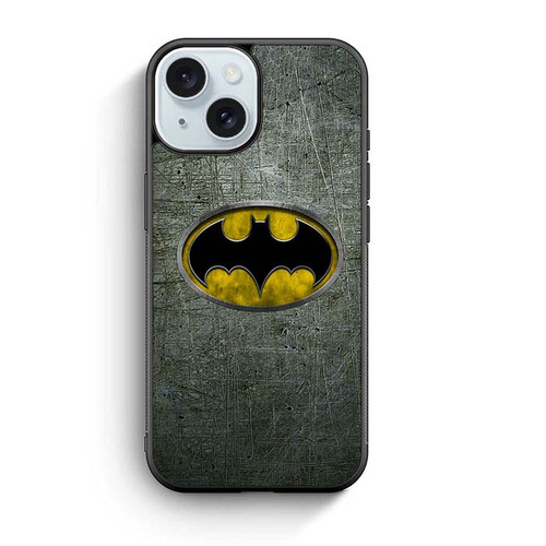 Batman Logo Wall Pattern iPhone 15 Case