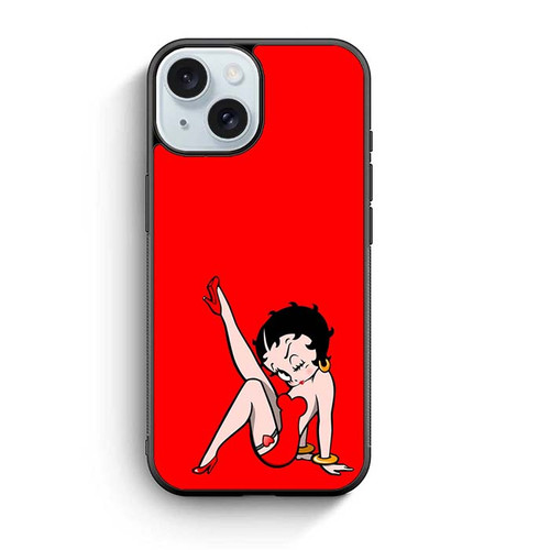 Betty Boop Red iPhone 15 Case