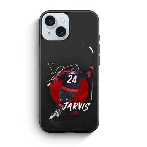 Carolina Hurricanes Seth Jarvis iPhone 15 Case
