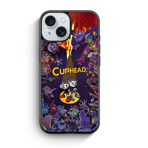 Cuphead and Mugman Inkwell Isle iPhone 15 Case