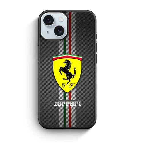 Ferrari Logo Sports iPhone 15 Case