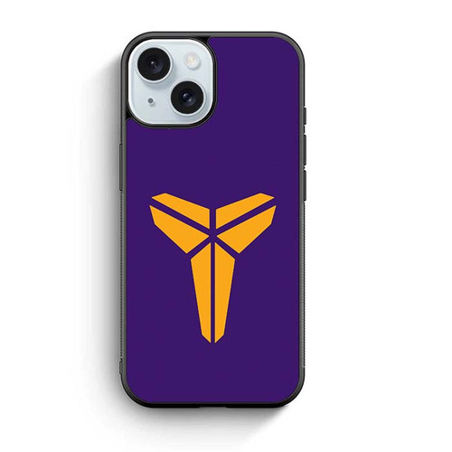 Kobe Bryant Purple Logo iPhone 15 Case