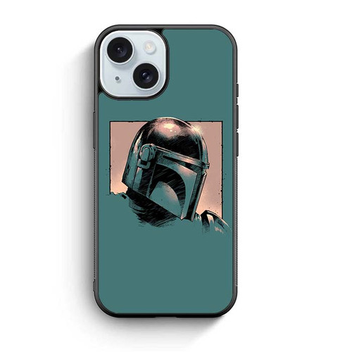 Mandalorian Helmet iPhone 15 Case
