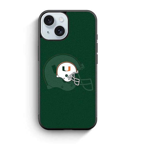 Miami Hurricanes Helmet iPhone 15 Case