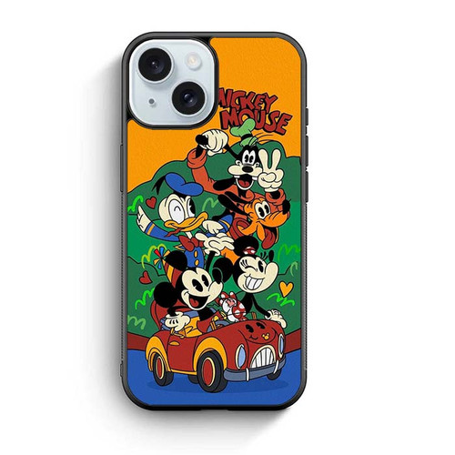 Mickey Mouse The Gangs All Here iPhone 15 Case