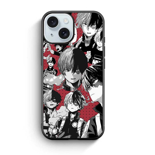 My Hero Academia Todoroki Collages iPhone 15 Case
