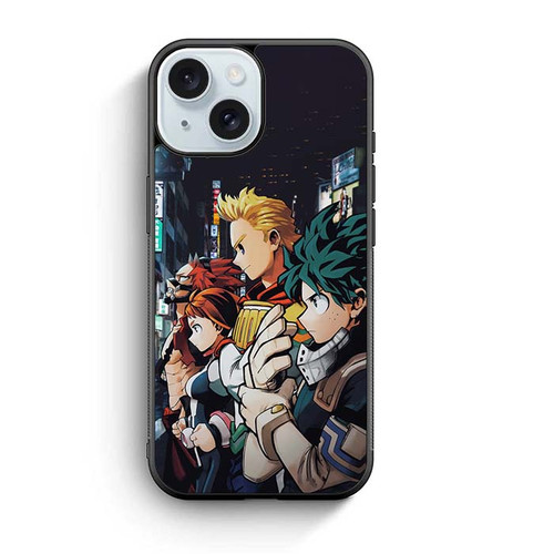 My Hero Academia Uraraka Deku Lemollion Krishmia iPhone 15 Case