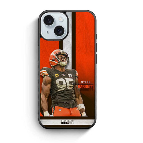 Myles Garrett Cleveland Browns 01 iPhone 15 Case