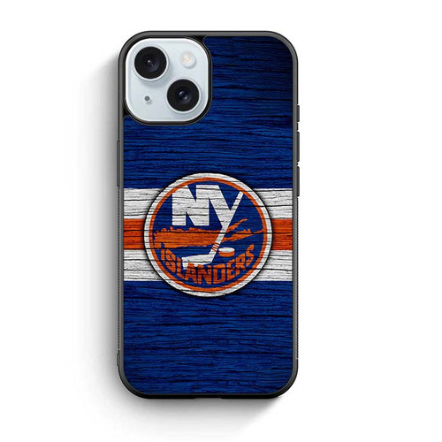 New York Islanders Wooden Pattern iPhone 15 Case