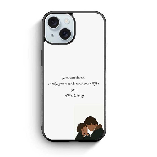 Pride and Prejudice Quote iPhone 15 Case