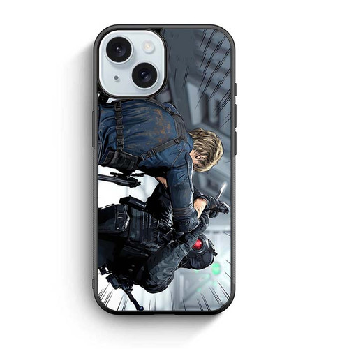 Resident Evil Requiem Leon Vs Hunt iPhone 15 Case