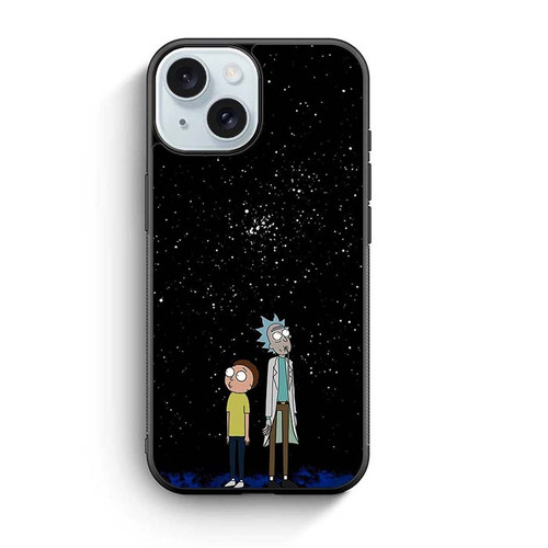 Rick And morty Galaxy iPhone 15 Case