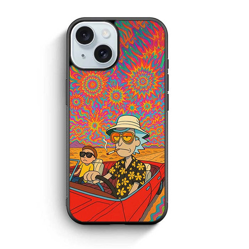 Rick and Morty Psychedelic Vibe iPhone 15 Case