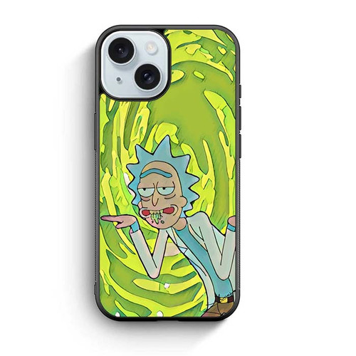 Rick and Morty Series Portal iPhone 15 Case