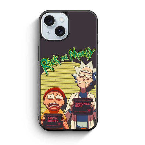 Rick and Mortys Mugshot iPhone 15 Case