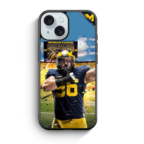 Ryan Glasgow Michigan Wolverines iPhone 15 Case