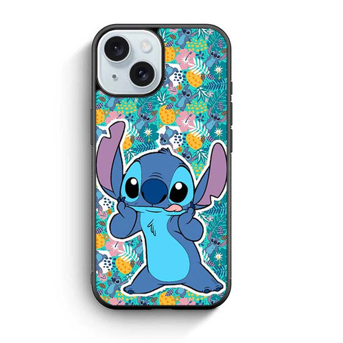Stitch Stay Weird iPhone 15 Case