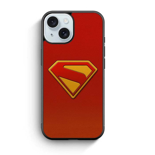 Superman Logo Red iPhone 15 Case