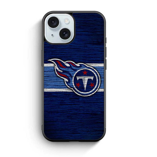 Tennessee Titans Wooden Pattern iPhone 15 Case