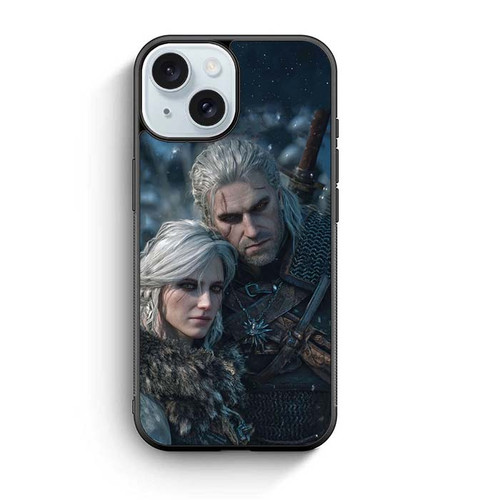 The Witcher III Geralt and Ciri iPhone 15 Case
