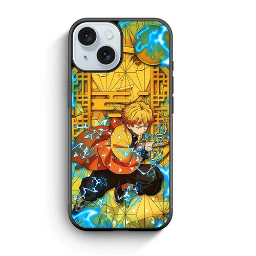 Zenitsu Kimetsu no Yaiba iPhone 15 Case