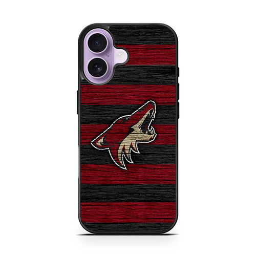 Arizona Coyotes Wooden Pattern iPhone 17 Case