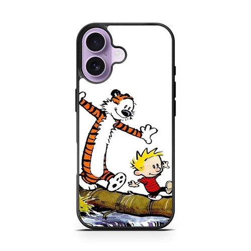 Calvin and Hobbes Playing iPhone 17 Case