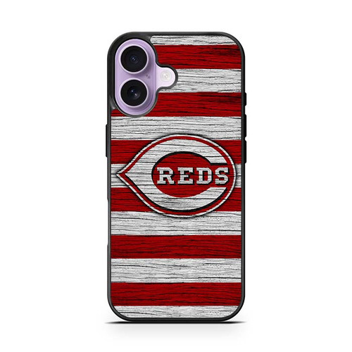 Cincinnati Reds Wooden Pattern iPhone 17 Case