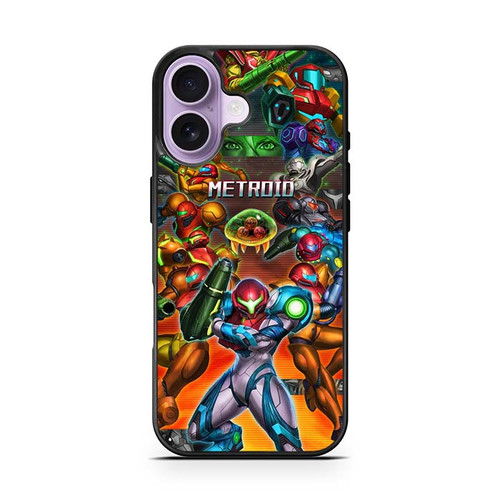 Metroid collage Samuss evolution iPhone 17 Case