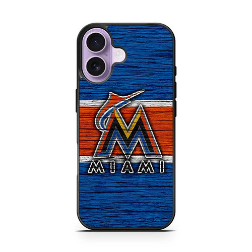 Miami Marlins Wooden Pattern iPhone 17 Case