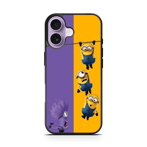 Minions and one purple evil minion. iPhone 17 Case
