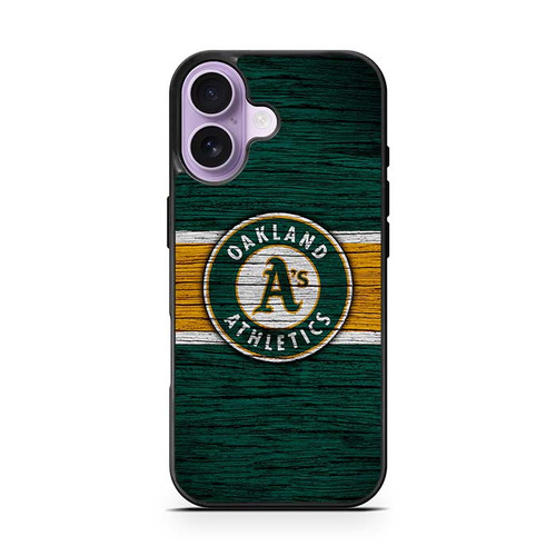 Oakland Athletics Wooden Pattern iPhone 17 Case