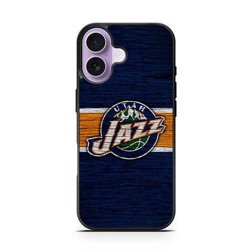 Utah Jazz Wooden Pattern iPhone 17 Case