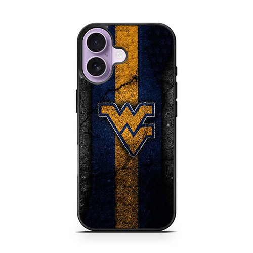 West Virginia Mountaineers Asphalt Texture iPhone 17 Case