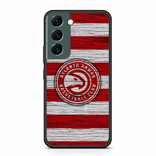 Atlanta Hawks Wooden Pattern Samsung Galaxy S22 Case