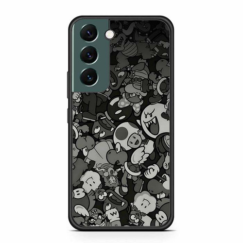 Mario Luigi Bowser Toad Boo and Wario Samsung Galaxy S22 Case