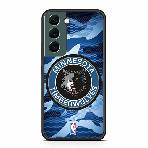 Minnesota Timberwolves Camo Samsung Galaxy S22 Case