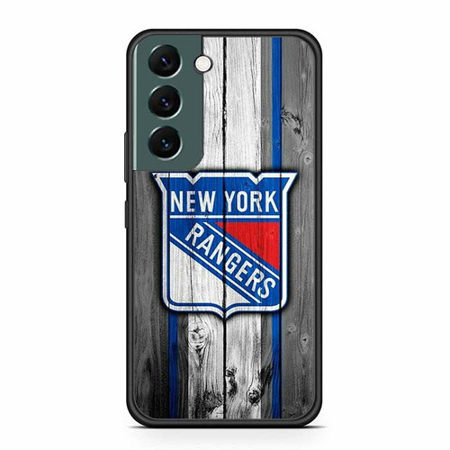 New York Rangers Wooden Pattern Samsung Galaxy S22 Case