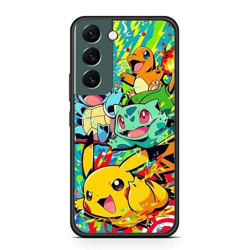 Pokemon Bulbasaur Charmander Squirtl and  Pikachu Samsung Galaxy S22 Case