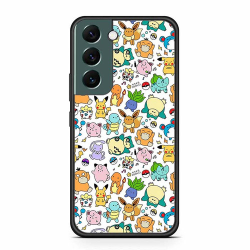 Pokemon Snorlax Eevee and Bulbasaur Samsung Galaxy S22 Case