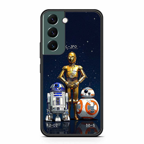 Star Wars Saga C-3PO R2-D2 BB-8 Samsung Galaxy S22 Case