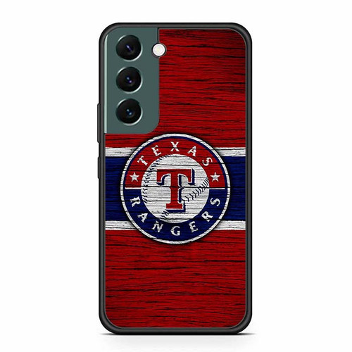 Texas Rangers Wooden Texture Samsung Galaxy S22 Case
