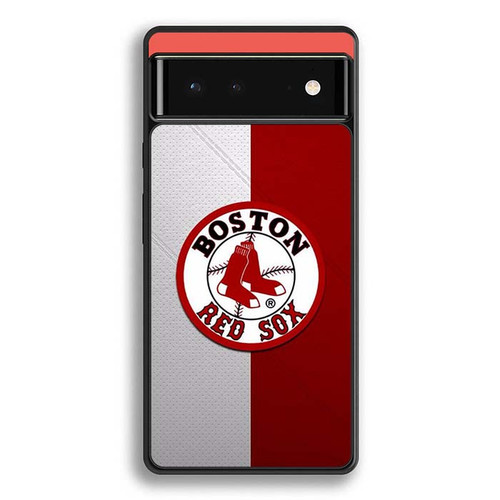 Boston Red Sox Crimson Grid Google Pixel 6 Case