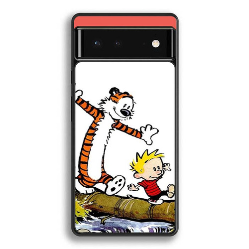 Calvin and Hobbes Playing Google Pixel 6 Case