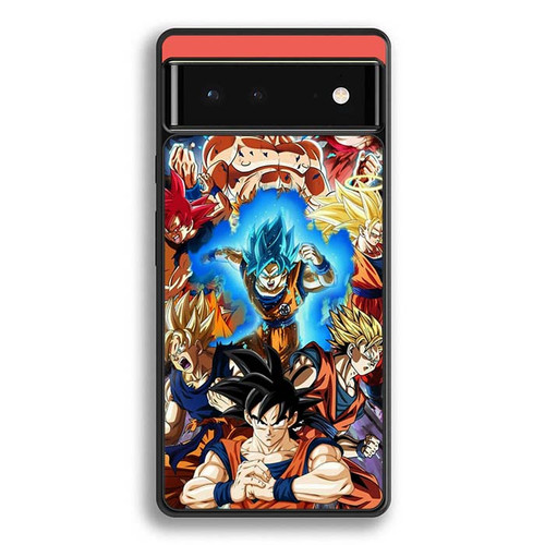 Dragon Ball Z Goku All Saiyan Form Google Pixel 6 Case