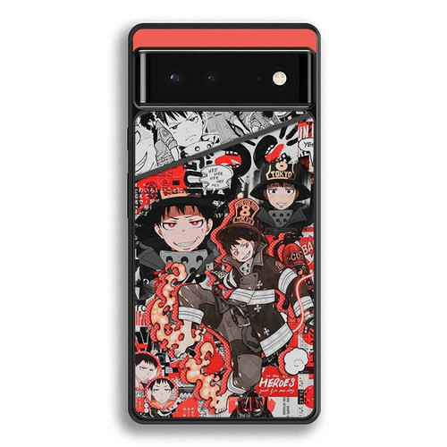 Fire Force Collage Shinra Kusakabe Google Pixel 6 Case