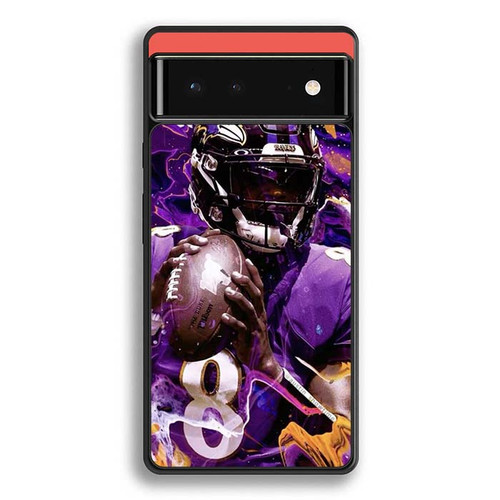 Lamar Jackson Baltimore Ravens 02 Google Pixel 6 Case